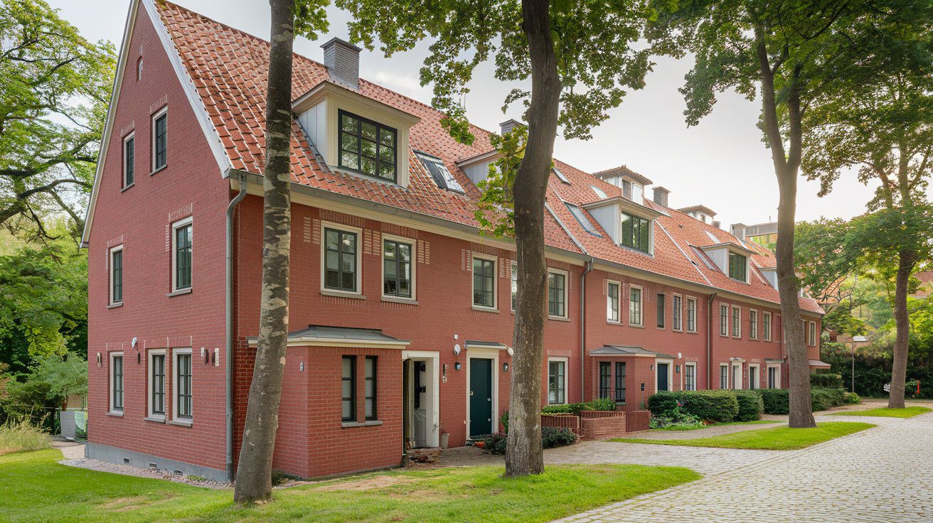 Reihenhaussiedlung mit Mietwohnungen