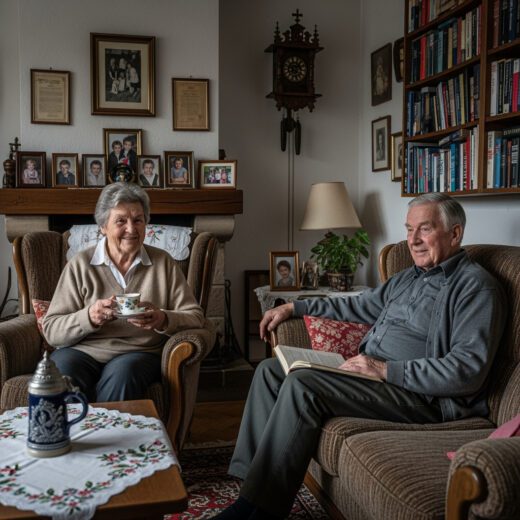 Ein langjähriges Mieterpaar genießt die Ruhe seines Zuhauses, nachdem es die Räumungsklage und unberechtigten Kündigungsversuche der Vermieterin erfolgreich abgewehrt hat.