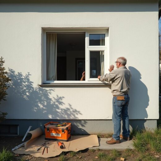Handwerker am Fenster: Die WEG streitet über Zuständigkeit und Kosten für den Fensteraustausch der Eigentumswohnung.